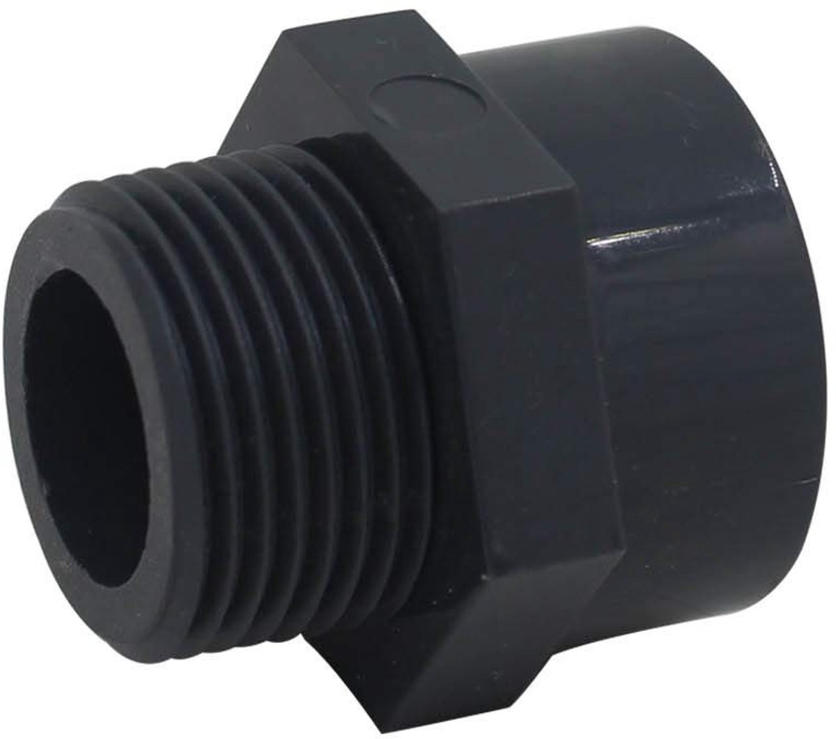 Dailygoods - PVC Male Thread Adapter - Verbinding voor Tuinpompen - Binnendiameter 32mm - Slangverbinder - Geschikt voor Zwembaden - PVC Draadverbinder