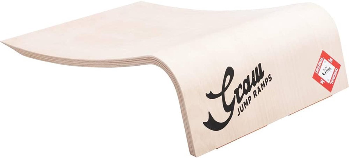 Springhelling - Oprijplaat Hout - Hoger Vliegen - Lichtgewicht Compact - 15 cm Hoog - Houtkleur