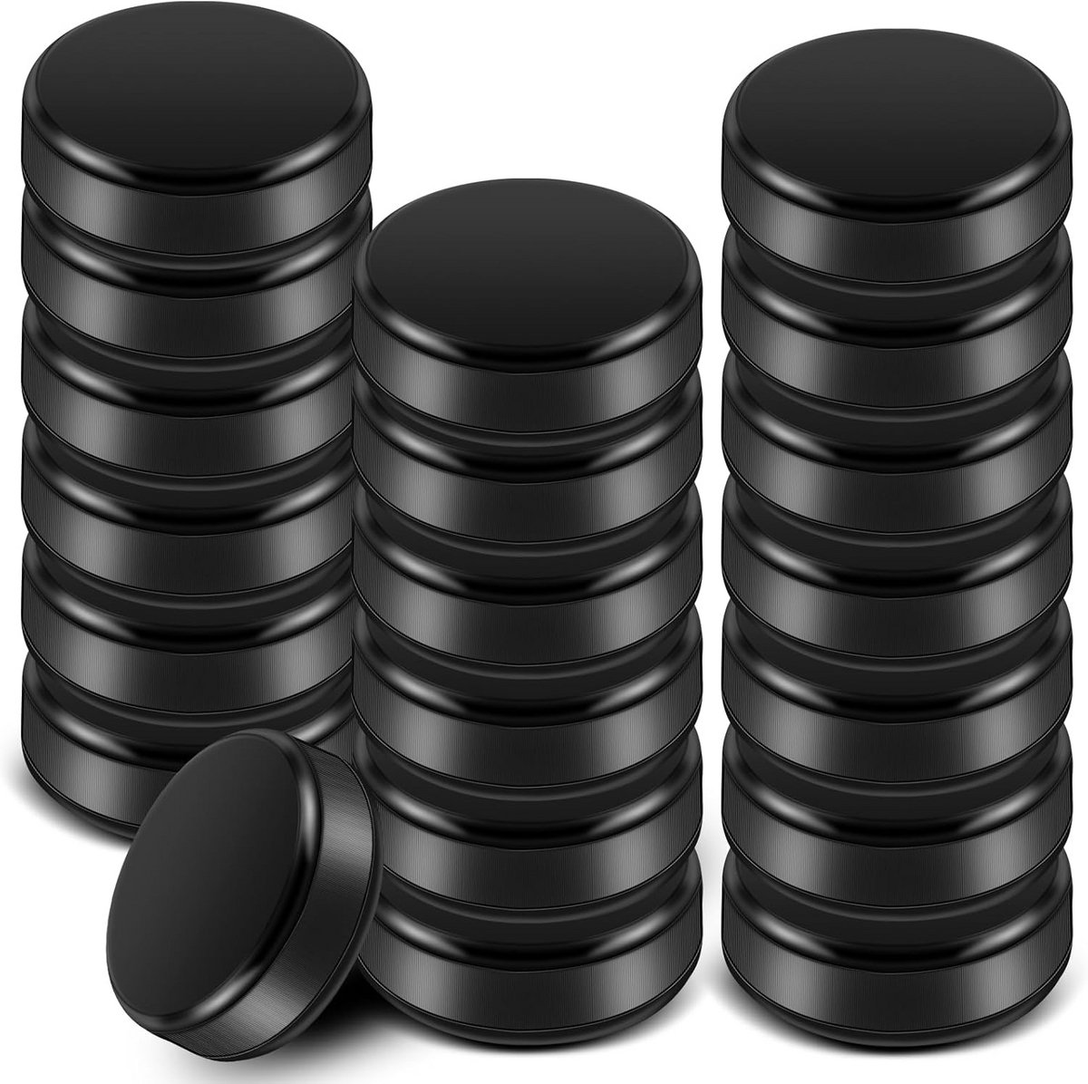 Mini Hockey Pucks - Kleine Vervanging Pucks - Tafel Hockey Spel - Siliconen Rubber Materiaal - 20 Stuks - Zwart