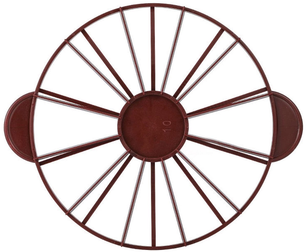 Dailygoods- Taartverdeler 10-12 punten - Taartsnijder - Cakeportiemarkering - Kunststof - Ergonomisch handvat - Hoogte 2,7 cm