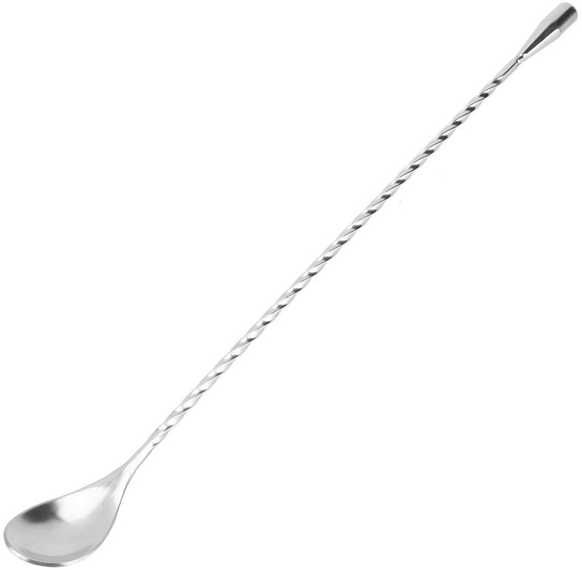 Dailygoods- Cocktaillepel 31 Cm - Roestvrij Staal - Bar/Restaurant - Handgreep - Meng- en Roerhulpmiddel - Veilig en Makkelijk Schoon te Maken - Barlepel