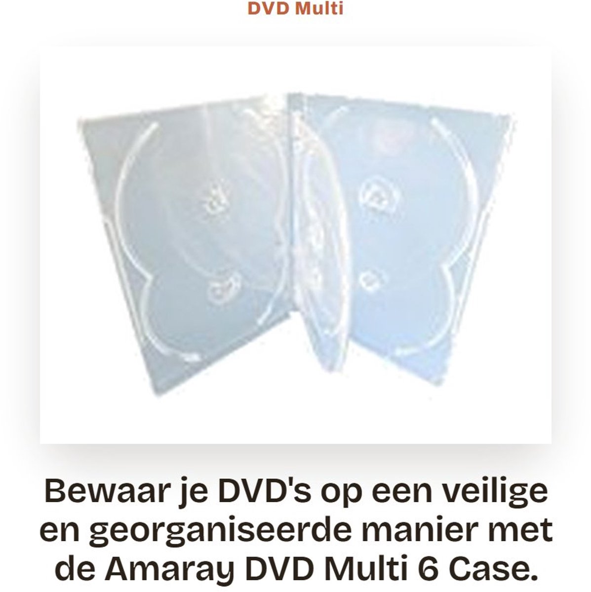 Dailygoods- DVD Multi Case Hoogwaardige Multibox - DVD Doosjes Leeg - 6 Disc - 15mm Rug - Swing Tray - Scharnierdoos - Dvd Doos