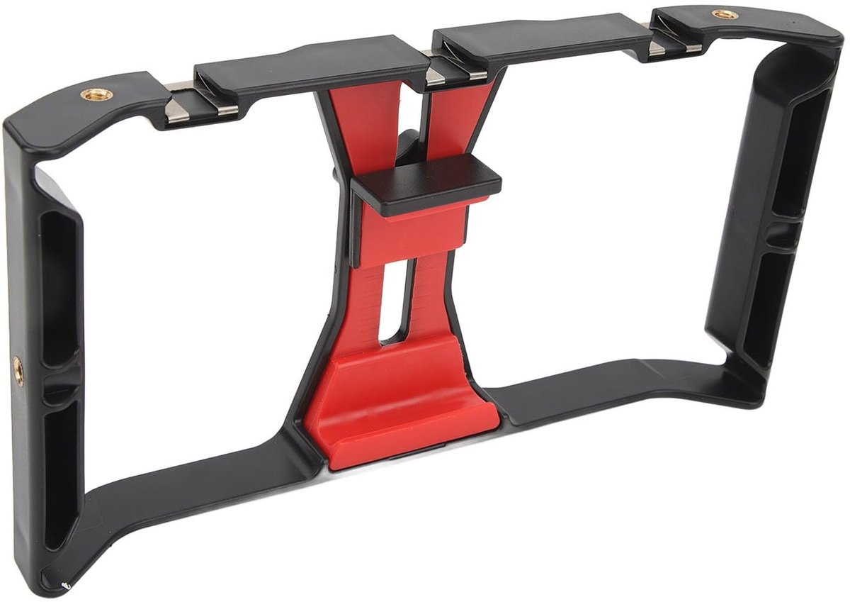 Dailygoods - Smartphone Video Rig Grip - Professionele Telefoon Rig Stabilizer - Handheld Design - Perfect voor Vlogs - Ideaal voor Live Streaming - G...