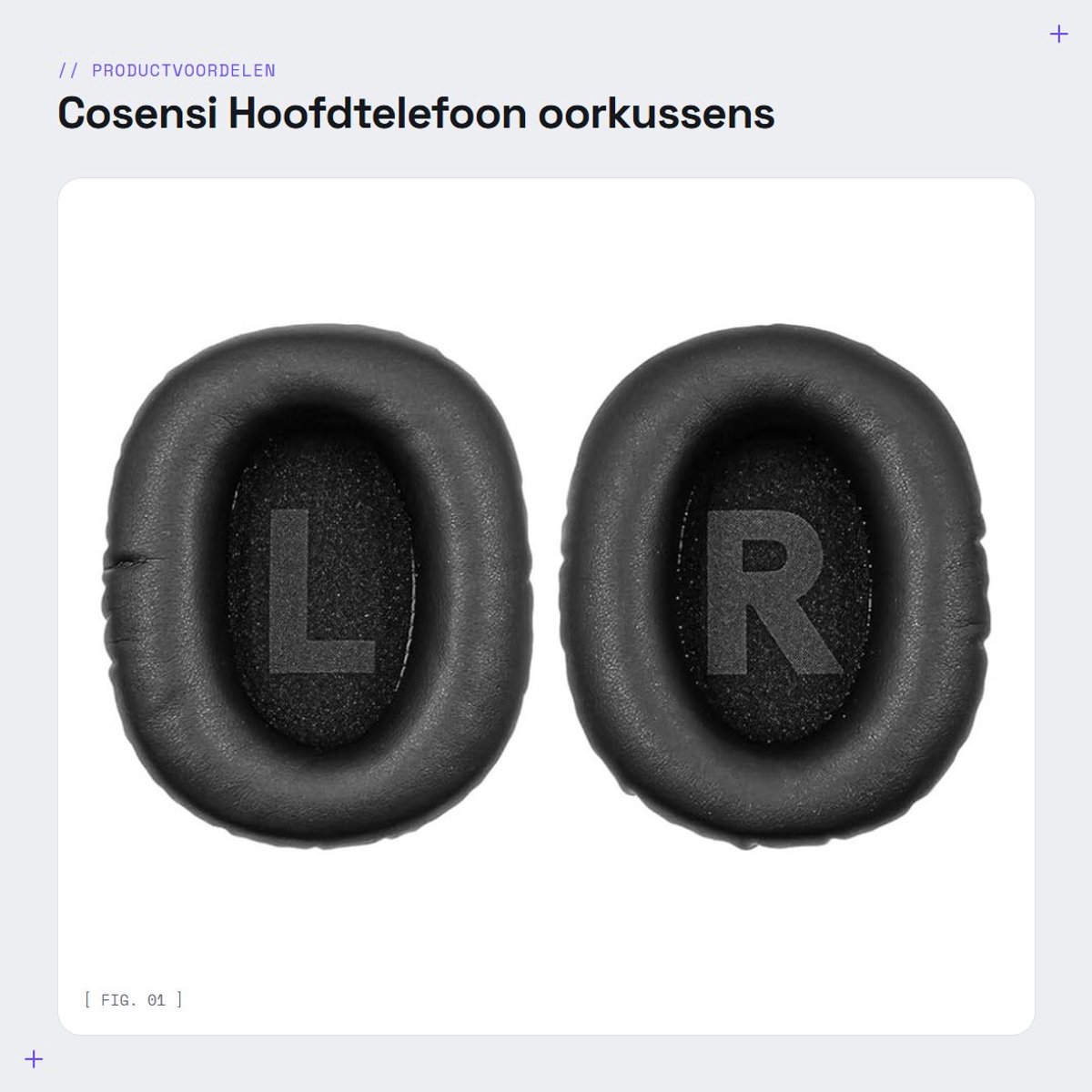 Dailygoods- Oorkussens Professionele Vervangende Oorkussens - Compatibel met Logitech G Pro/G Pro X - Hoogwaardig Traagschuim - Zacht en Comfortabel - 2 Stuks - Hoofdtelefoonpads