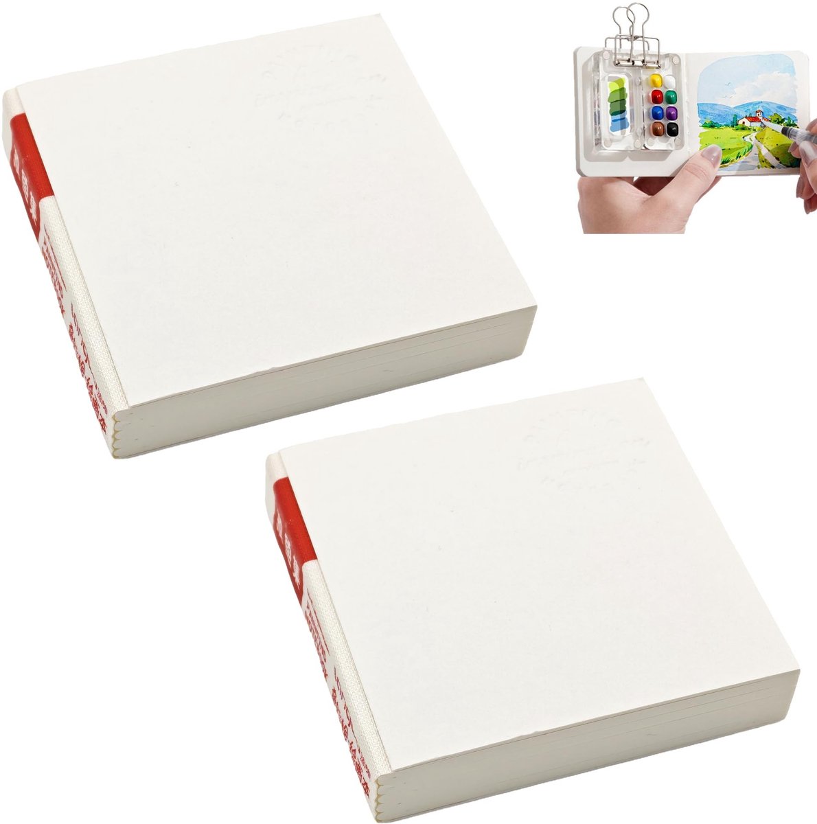 Dailygoods - Aquareldagboeken Set van 2 voor Creatieve Kunstenaars