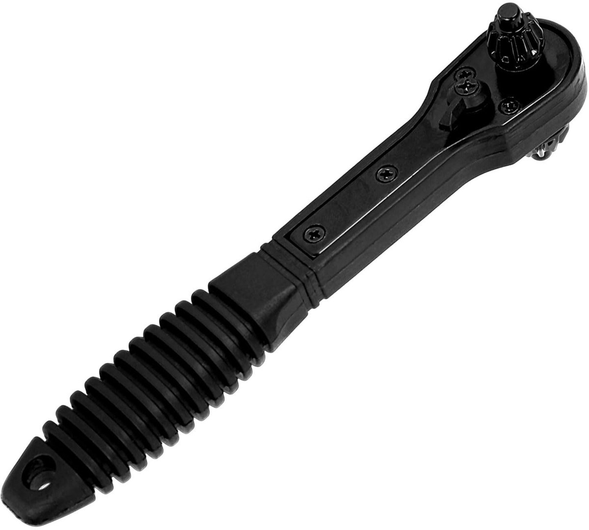 Dailygoods - 2-in-1 Ratchet Wrench - Universele Ratchet Sleutel - Handig voor Boormachines - Zwart - Voor Aansluiten en Losdraaien - Compact en Lichtg...