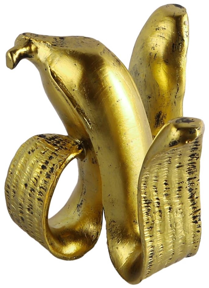 Dailygoods- Kaarsenhouder Bananenvorm - Klassieke Kandelaar - Duurzaam Hars - Decoratief Interieur - Blikvanger voor Thuis