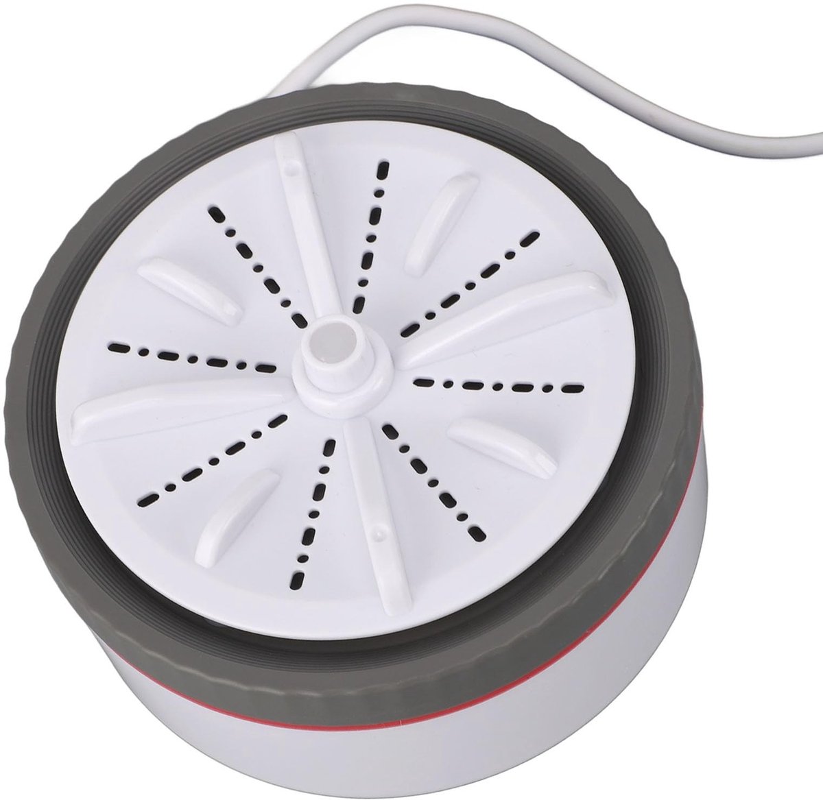 Dailygoods - Mini Turbo wasmachine - Draagbaar en multifunctioneel - Grijs - Wasmachine voor kleine kleding - Ideaal voor reizen en thuis