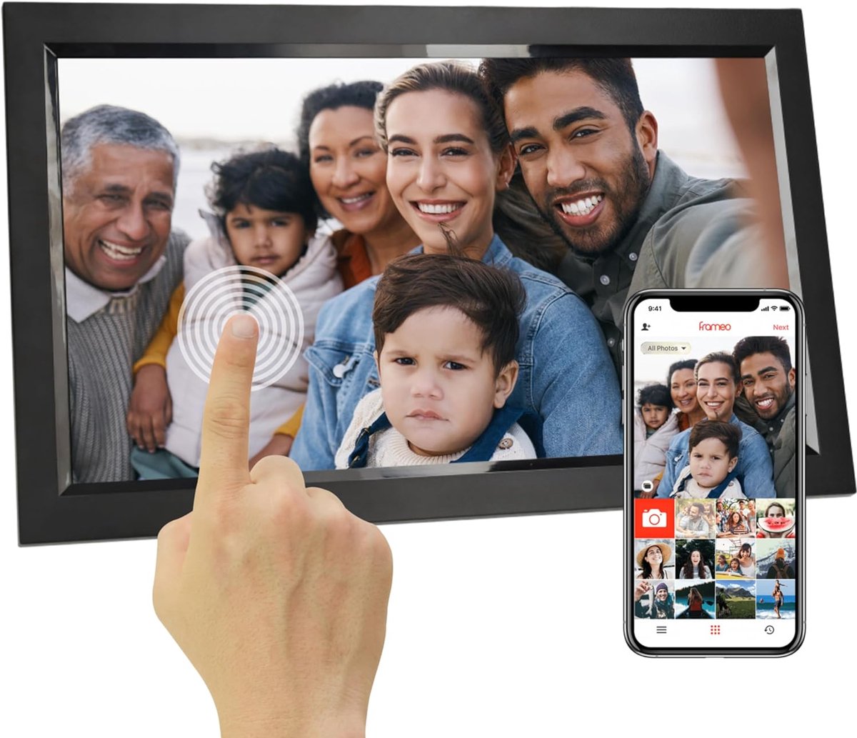 Digitale Fotolijst met Wifi - Fotokader - Instelbaar