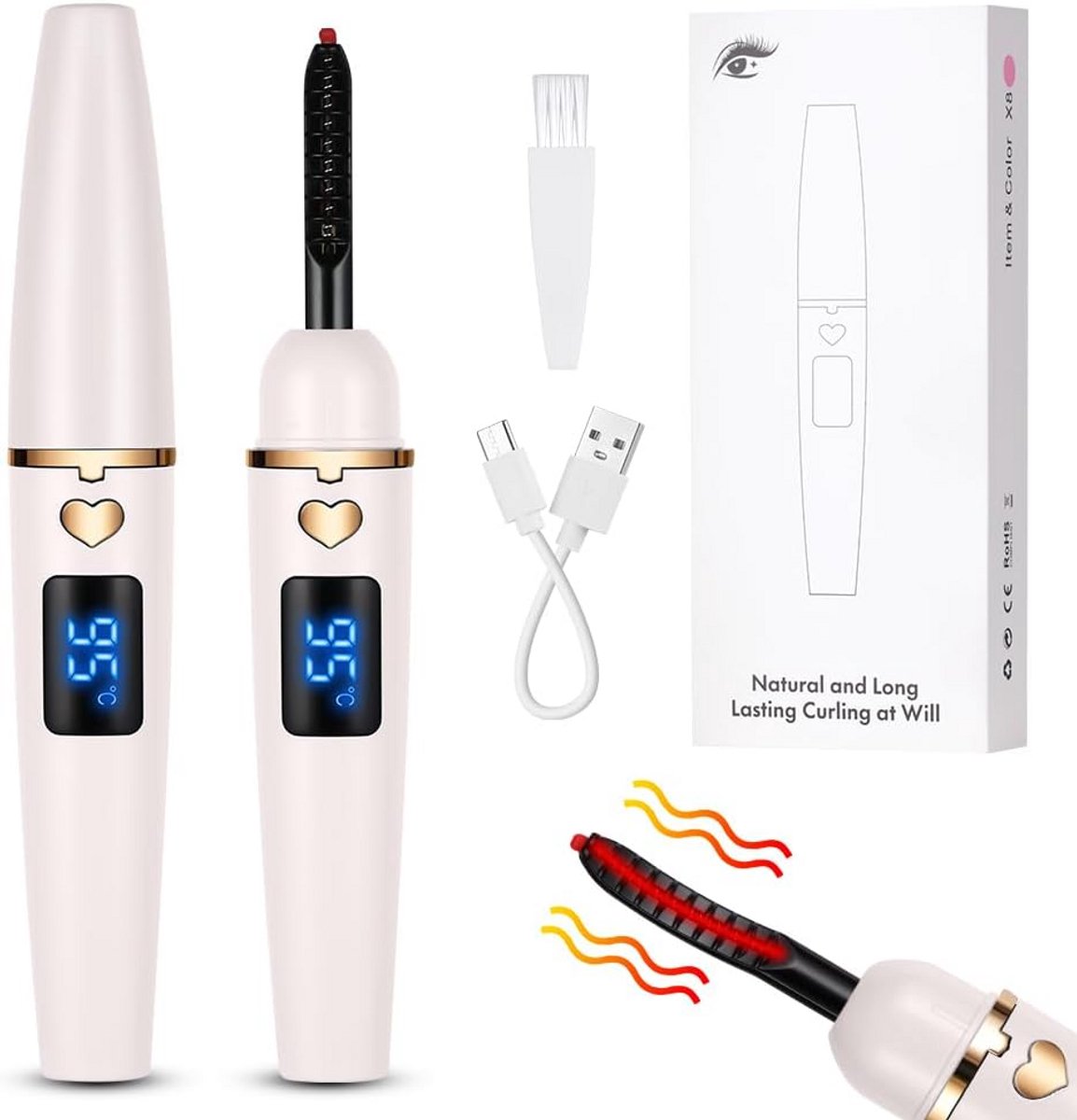 Elektrische Wimperkruller - Wimperlifting Set - Verwarmde - Praktisch
