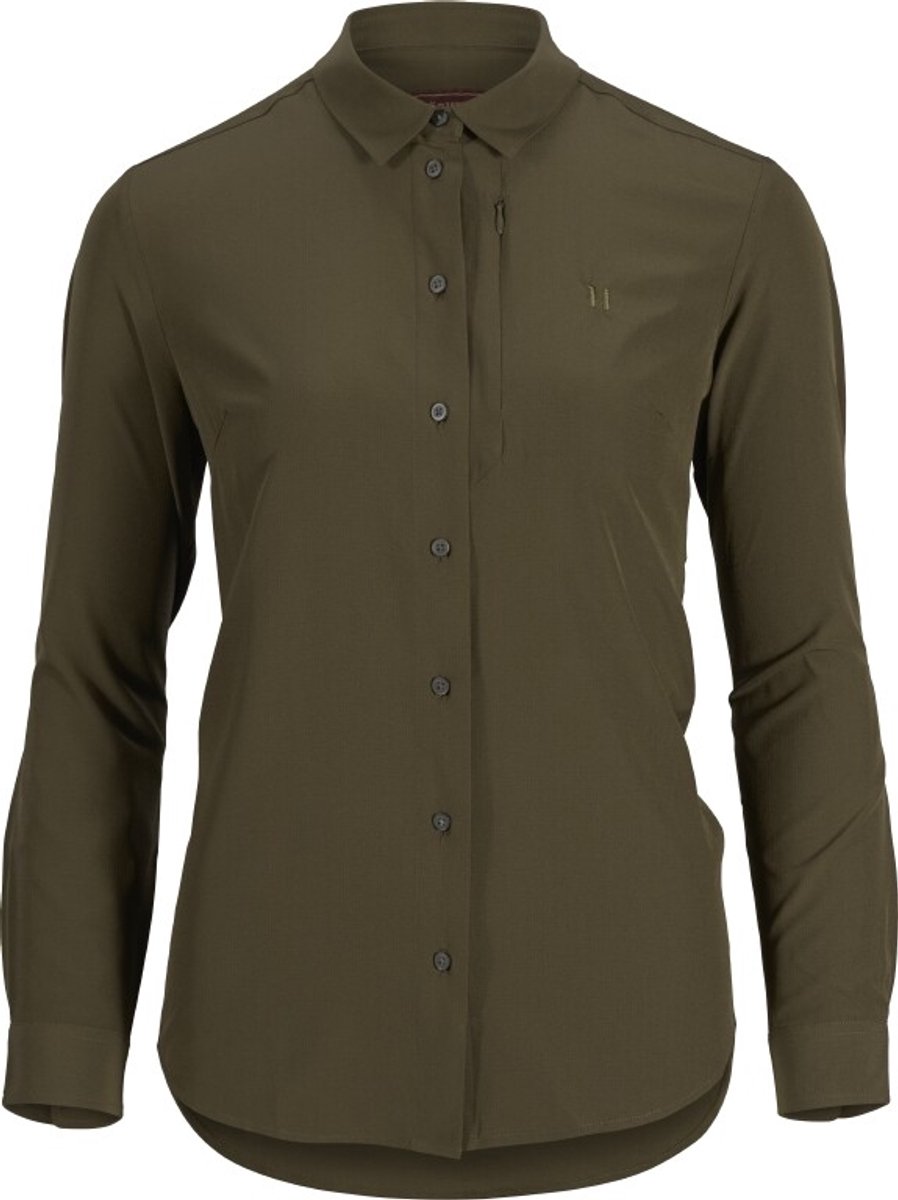 Härkila Trail Dameshemd Lange mouw Anti-insect Anti-teek Outdoorshirt Jachtshirt Scandinavische shirt lange mouwen Cypress