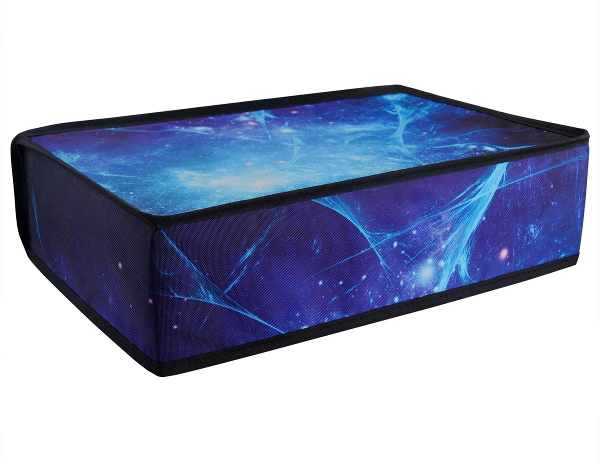 Dailygoods - Horizontale Beschermhoes PS5 - Stofbeschermer - Ademend en Waterafstotend - Blauwe Nevel - Voorkomt Schade - Geschikt voor PS5 Digitale E