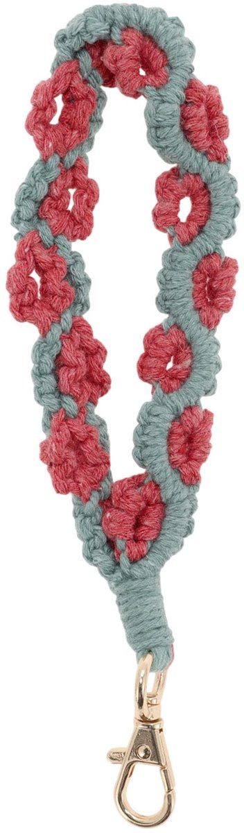 Dailygoods - Sleutelhanger van Kunstparels in Boheemse Stijl Groen Rood