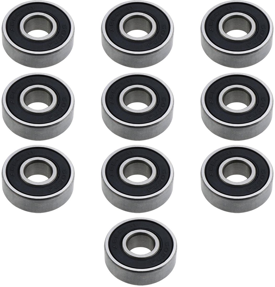 Dailygoods - 608RS Skateboardlagers 10 Stuks Dubbel Verzegeld