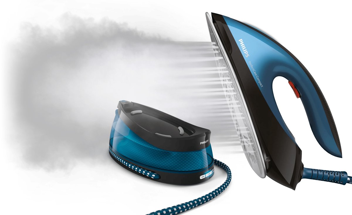 Philips Perfect Care Compact GC7846/80 - Stoomgenerator - 1.5L Watertank - Blauw / Zwart – foto 6