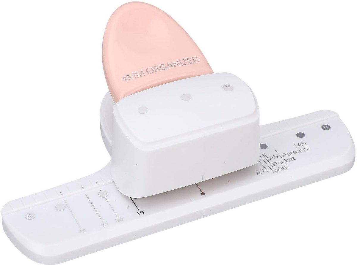 Dailygoods - 3-Gaats Paper Hole Puncher met Instelbare Afstand