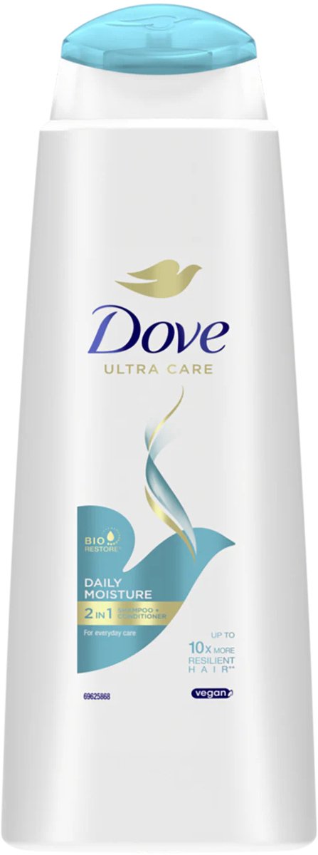 Dove Shampoo - Dagelijkse 2-in-1 400 ml.