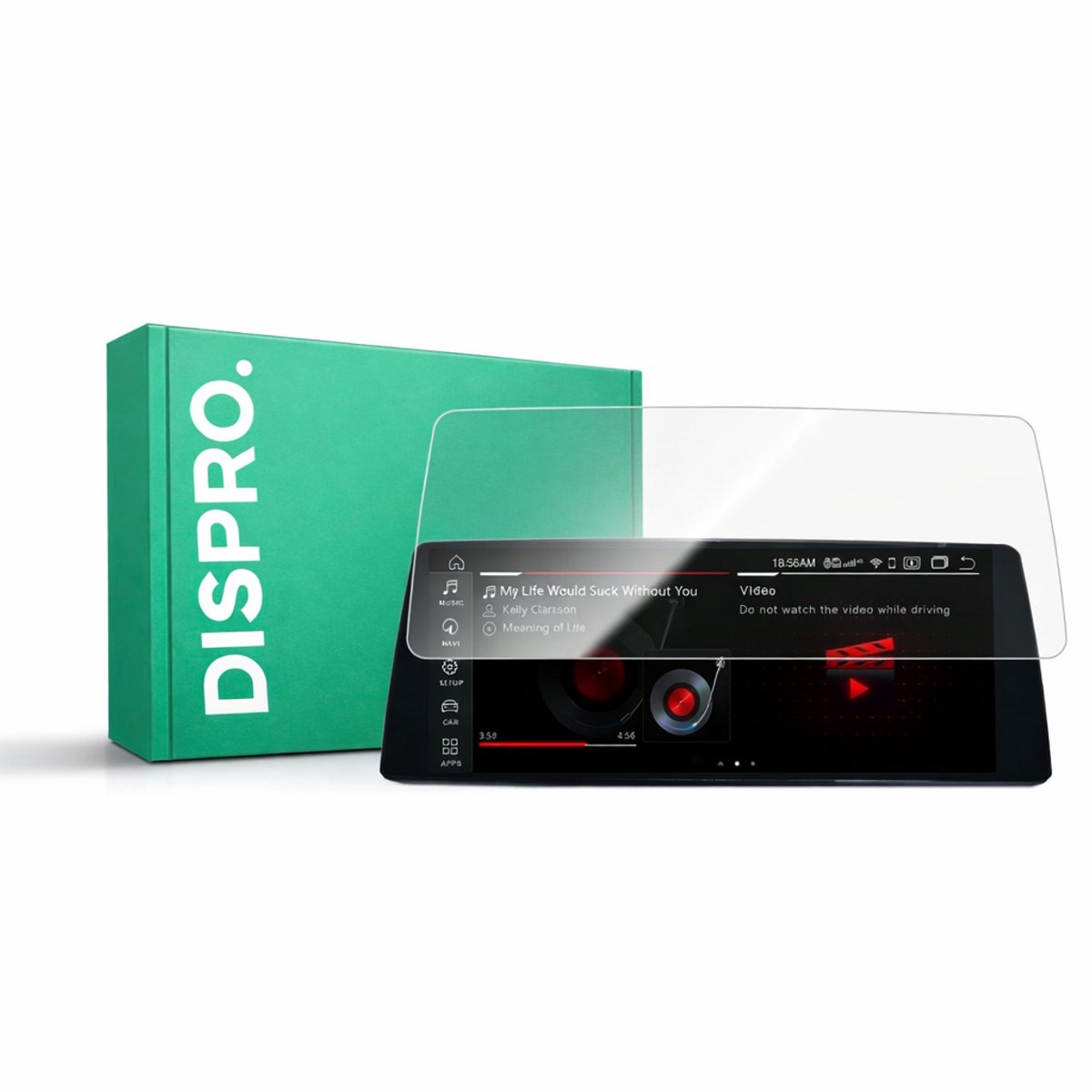 DISPRO Screenprotector BMW 5 Serie G30 / G31 12.3" – Matte Anti-Fingerprint
