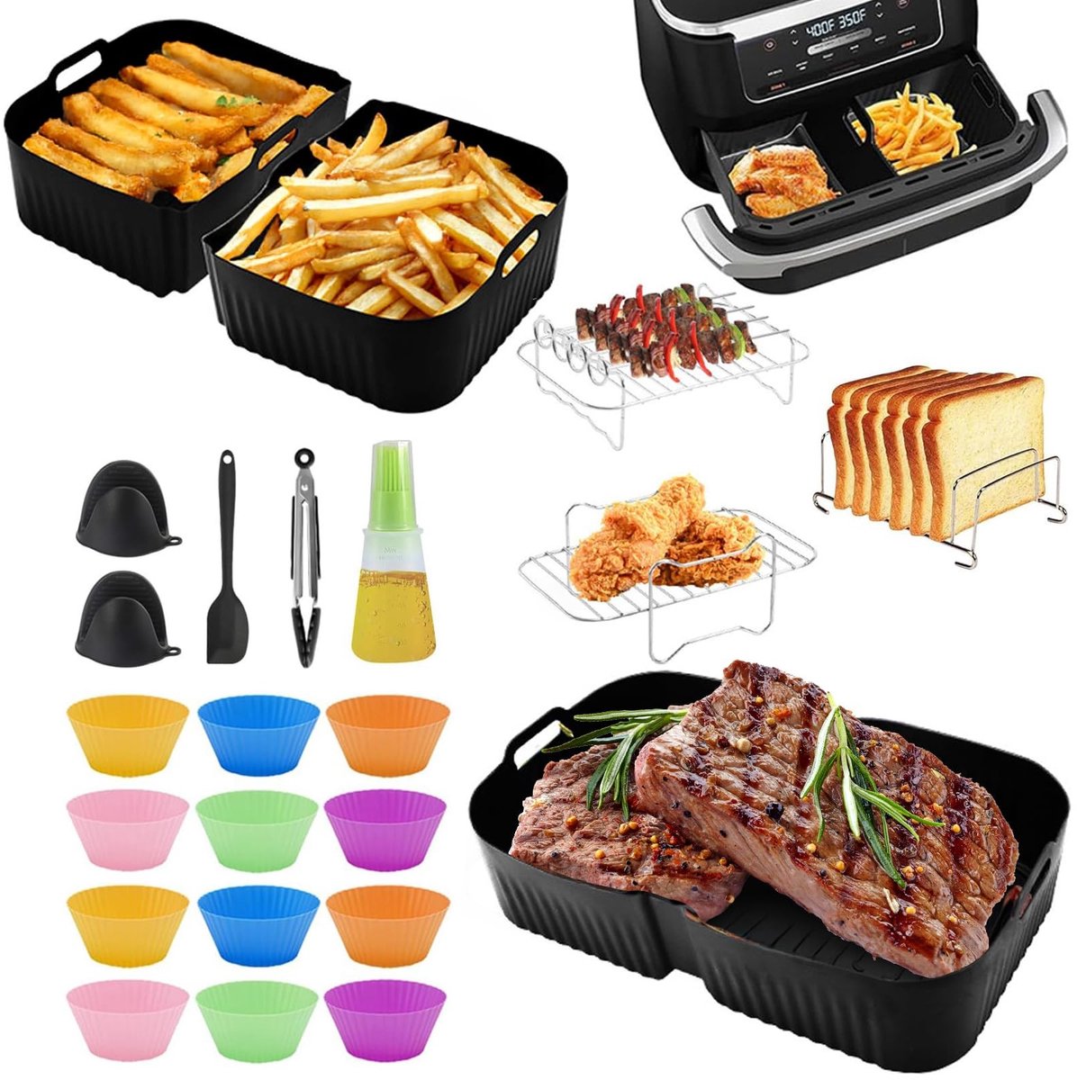Dailygoods - Accessoires voor Ninja Foodi Flexdrawer Airfryer
