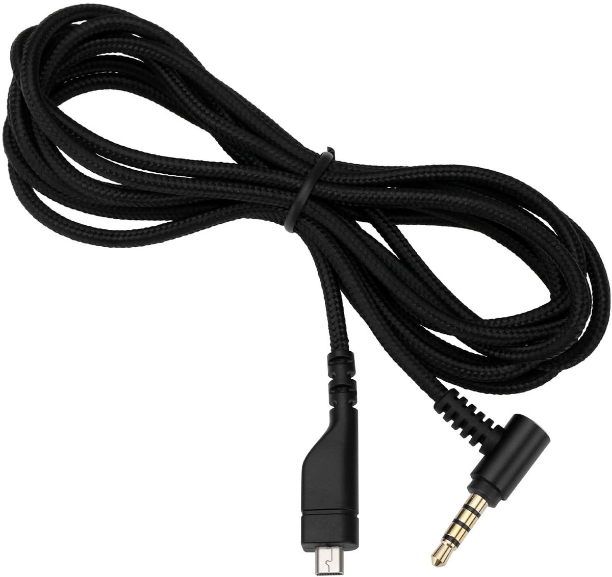 Dailygoods - Dailygoody - Gaming-oortelefoons - Vervangende audiokabel - 2 meter lengte - Nylon geweven - Compatibel met SteelSeries Arctis - Geluidskwaliteit voor...