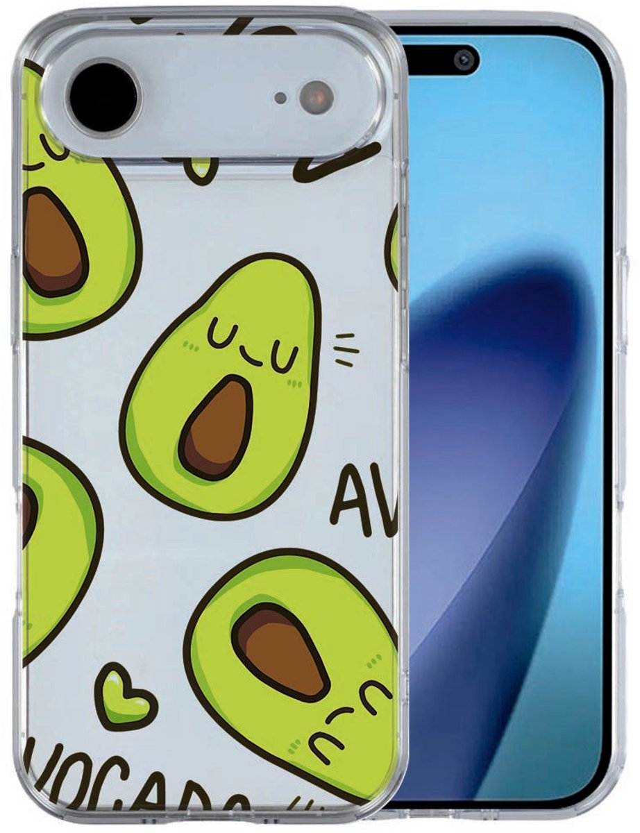 TPU Hoesje voor iPhone Air siliconen hoesje Avocado Singing