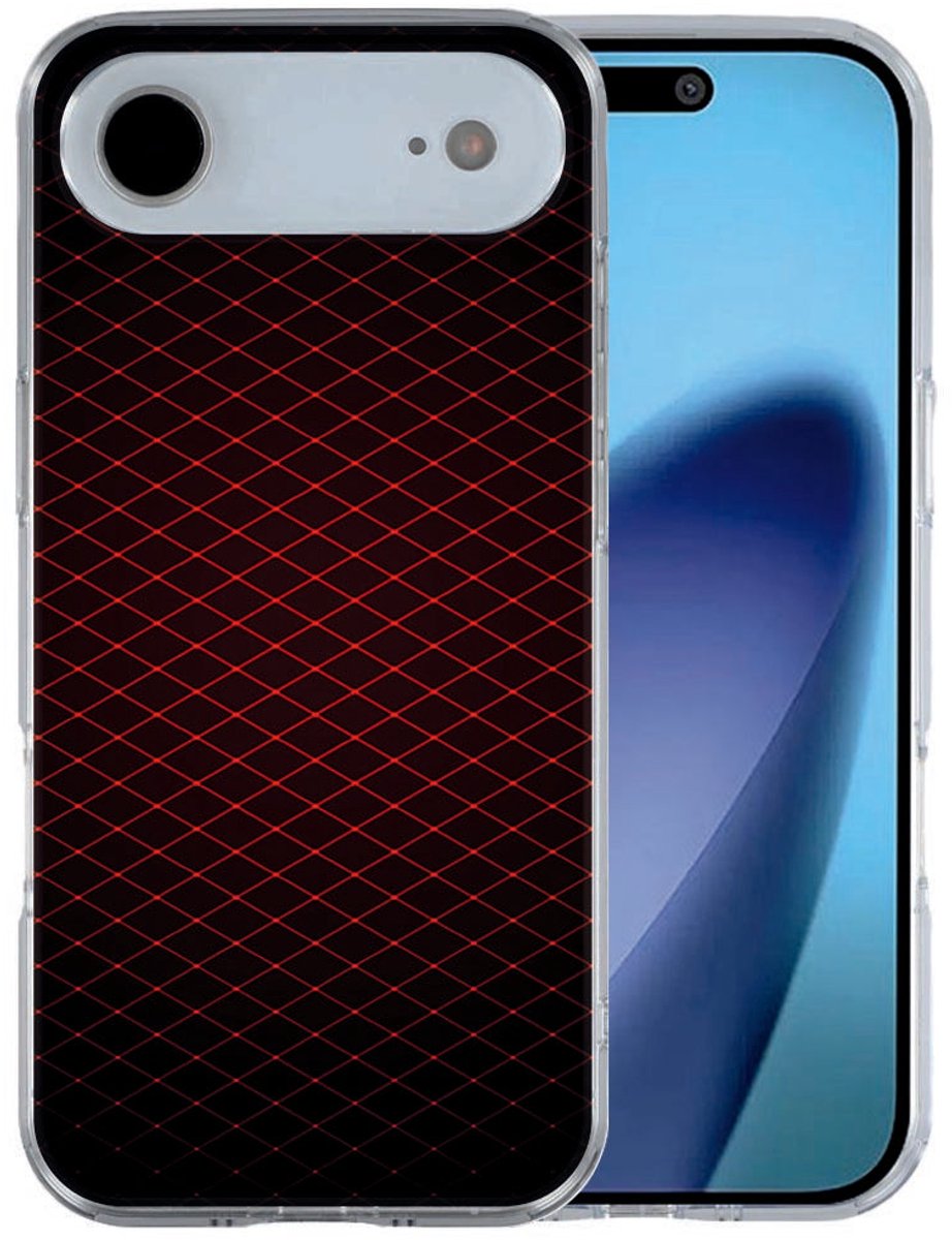 Geruit Rood hoesje iPhone Air
