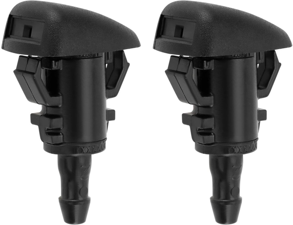Dailygoods - Dailygoody - Auto Ruitensproeiers Straalmondstuk - Compatibel met Kia - Zwart - 2 Stuks - Handig en Duurzaam - Geschikt voor Meerdere Modellen