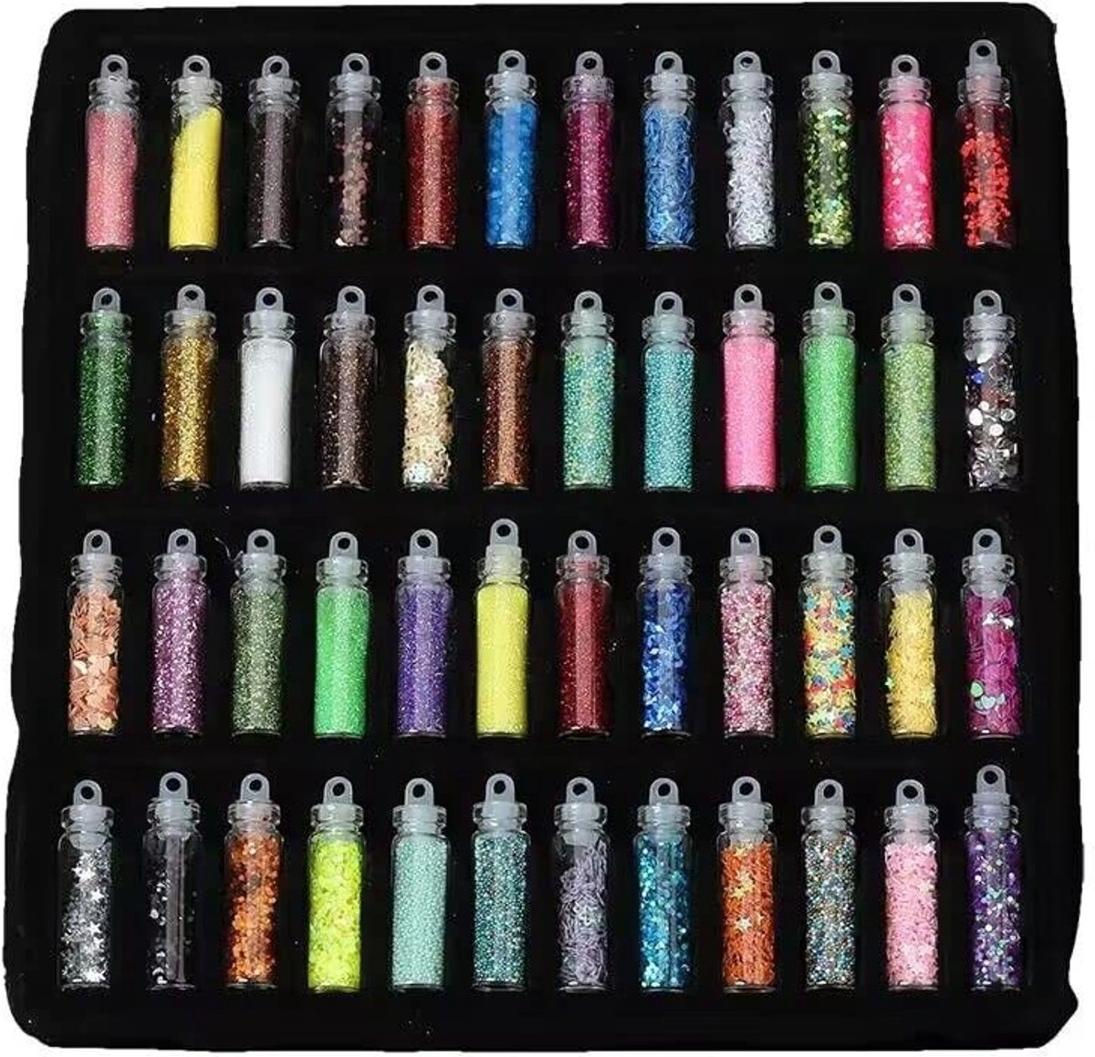 Dailygoods - 48 Stuks Holografische Nagelglitters voor Decoratie