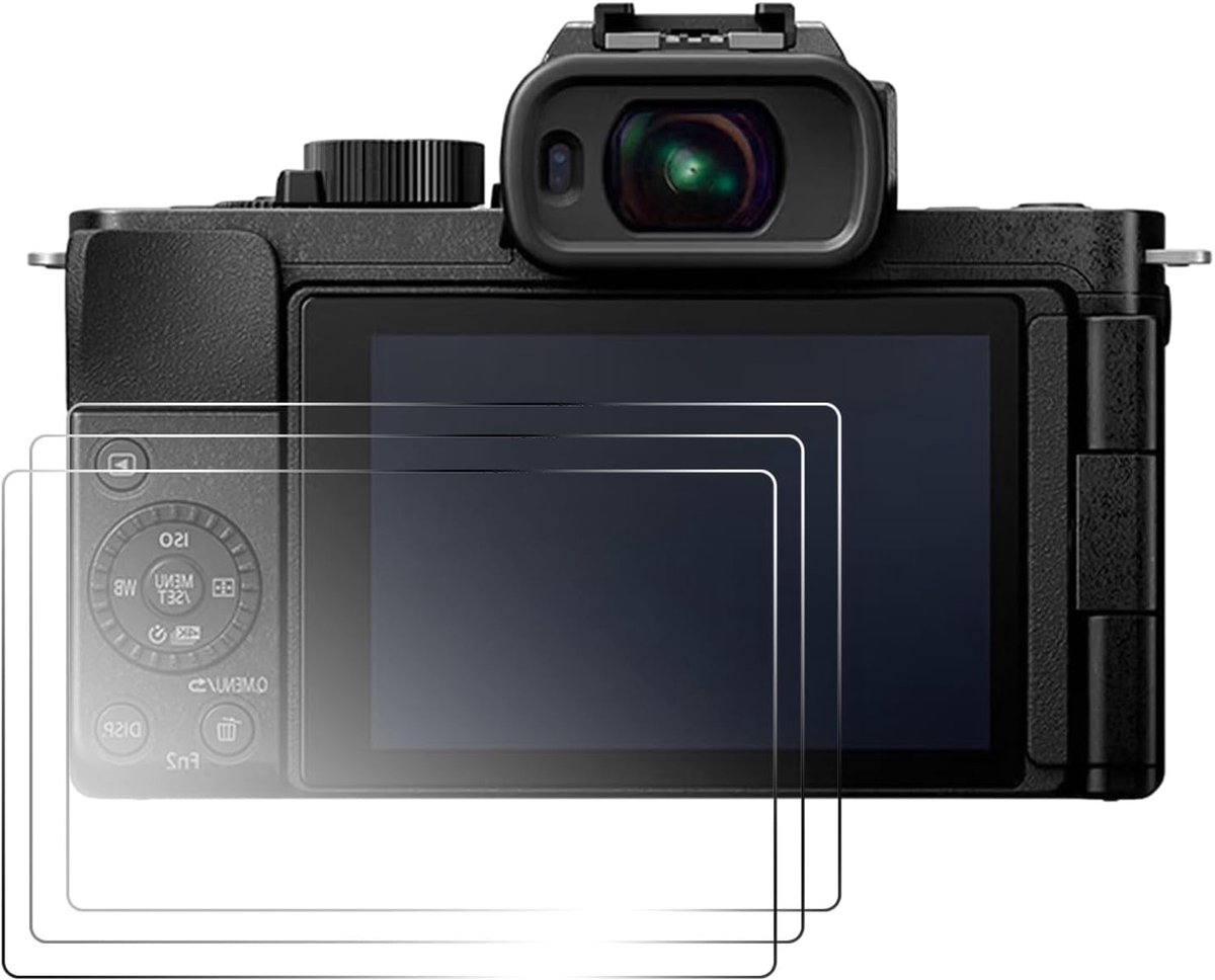 3 stuks kristalheldere 9H hardheid gehard glas schermbeschermer voor digitale camera's, anti-kras en vingerafdrukbestendig, ideaal voor bescherming van camera's