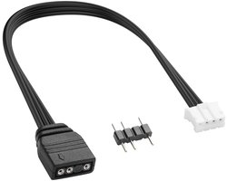 5V ARGB naar 4/6 Pin Ventilator Controller Adapter voor PC Fans en LED Apparaten, Compatibel met Corsair en Coolmoon