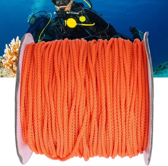 Draagbare Nylon Duiklijn Reel van 150ft voor Diepzee, Wrak en Grot Duiken met Handvat en Katrol — afbeelding 3