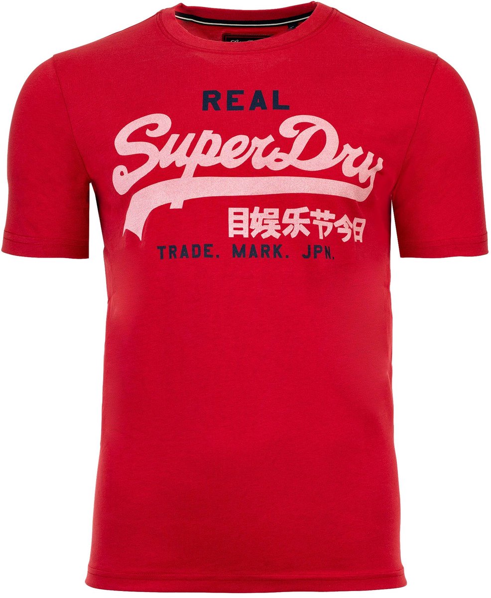 Superdry Vintage Logo Classic T-shirt Heren T-shirts Rood
