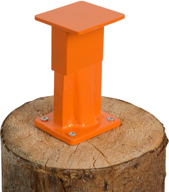 EBERTH Handmatige houtklover, kloofwig, stalen houtklover, afmetingen 8 x 7 x 13 cm, houtklover voor het eenvoudig en veilig kloven van hout, professioneel gereedschap, kloofwig voor hout, houtkloofwig van EBERTH — afbeelding 2