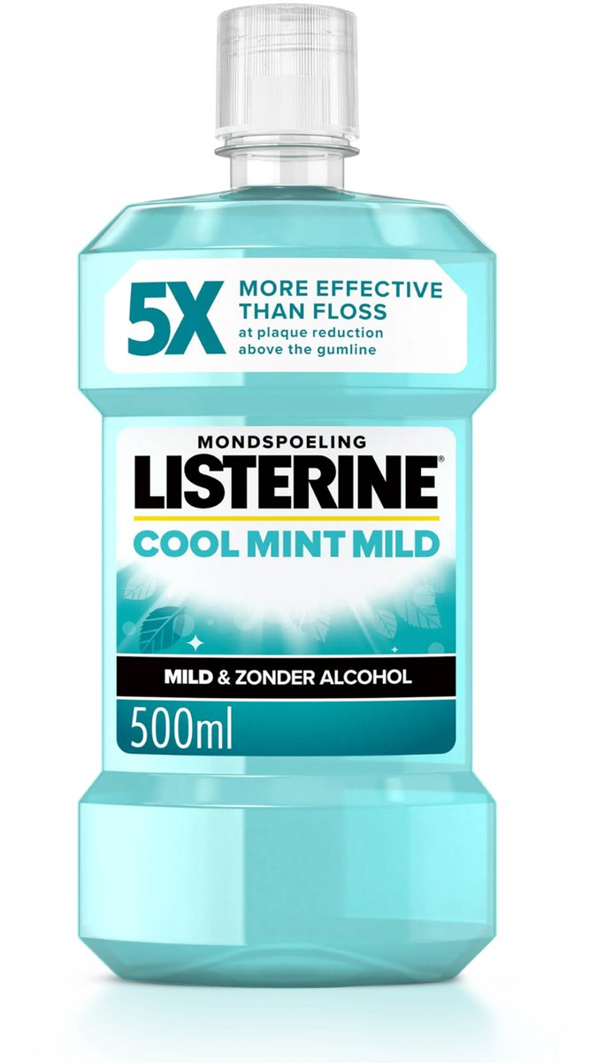 Listerine Mondwater Cool Mint Milde Smaak Zonder Alcohol 500 ml