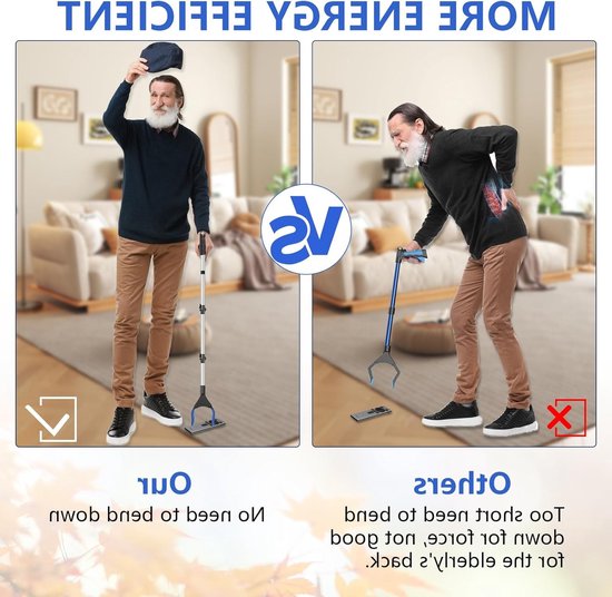 Folding Gripping Pliers 110 cm - Telescopische Gripgereedschap met 360° Draaibare Handgreep voor Ouderen, Gehandicapten en Zwangere Vrouwen van Merkloos	 — afbeelding 4