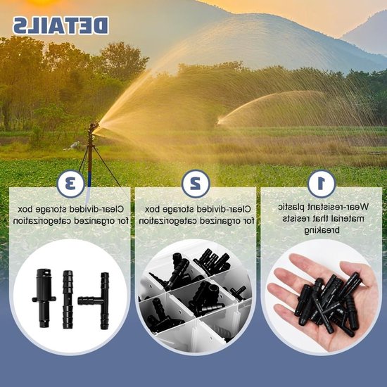 SnelShoppen - 113-delige T Aansluitset voor Slangen, Tuinaccessoires, Kwalitatieve Verbindingen, Geschikt voor Tuin, Camping en Watergebruik van Snelshoppen — afbeelding 2