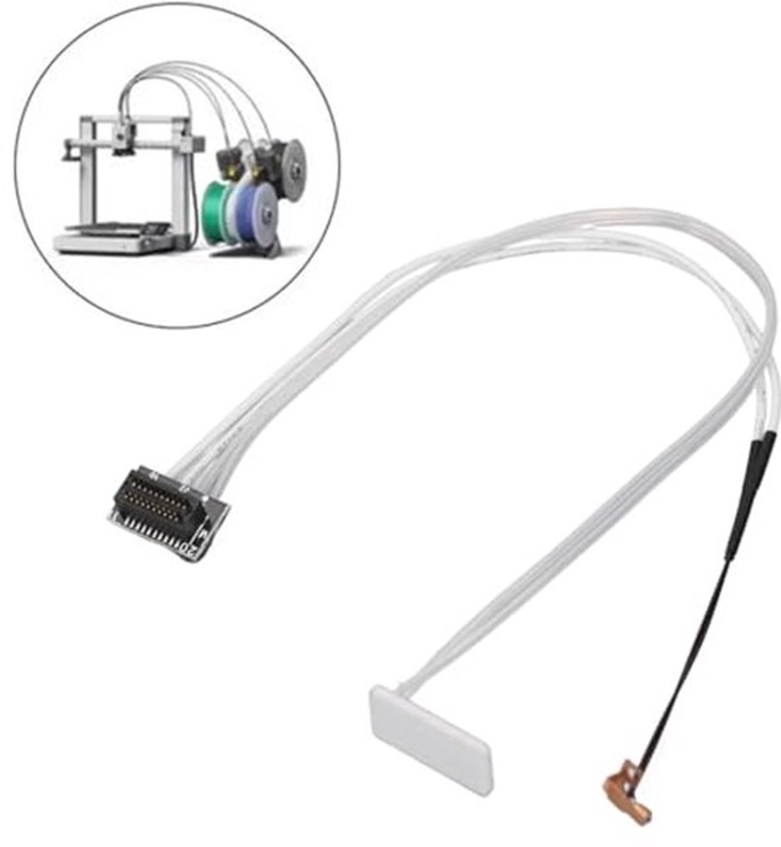 Keramische verwarmingsplaat van 24V 80W met 100K 3950 thermistor voor 3D-printers, geschikt voor Lab A1 en A1 Mini, voor nauwkeurige en efficiënte verwarming