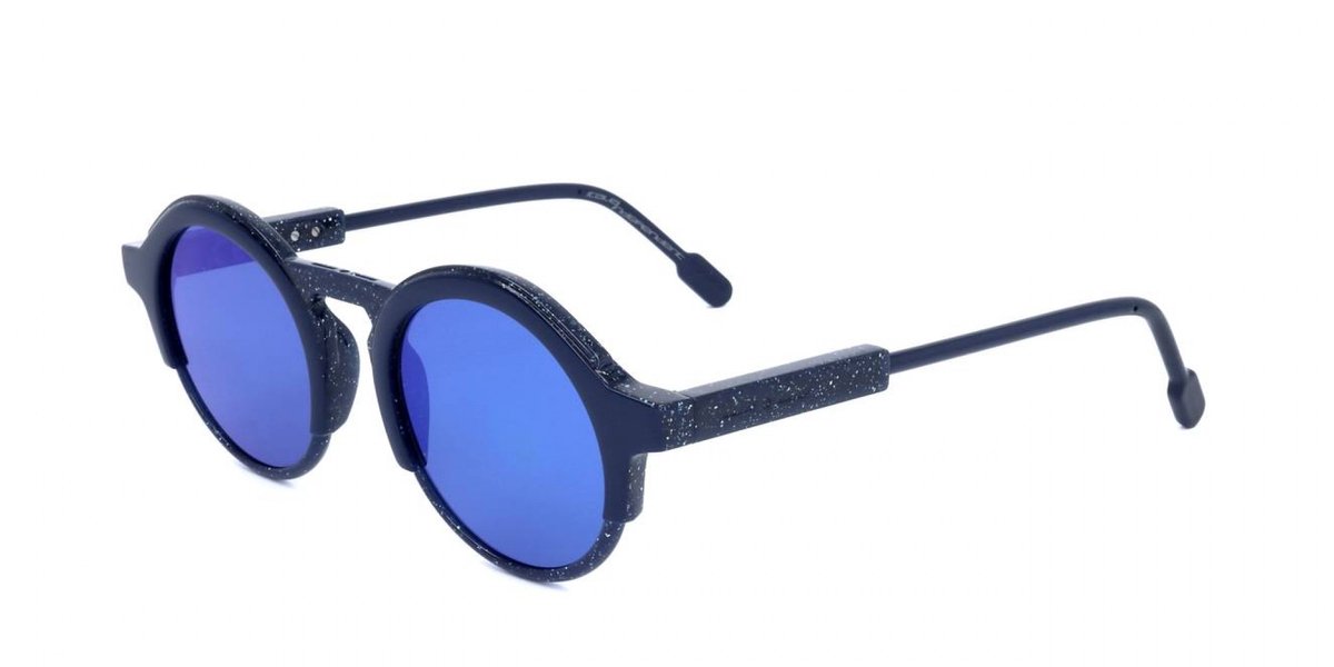 Italia Independent I I MOD. SAVANNAH 0939 Blue crystal glitter 48/22/150 UNISEX Zonnebrillen