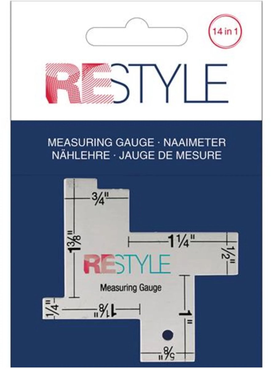 Naaimeter 14 in 1 met inches indeling