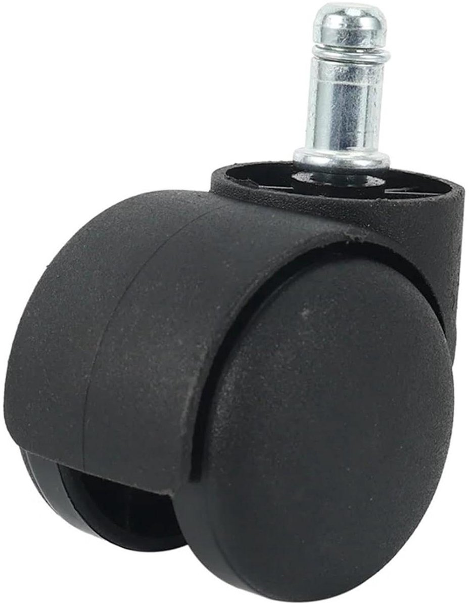 Vervangende Wielen - Stoel Rollers - Kantoor Mobiliteit - Zachte Mute Constructie - 10 Stuks - Zwart