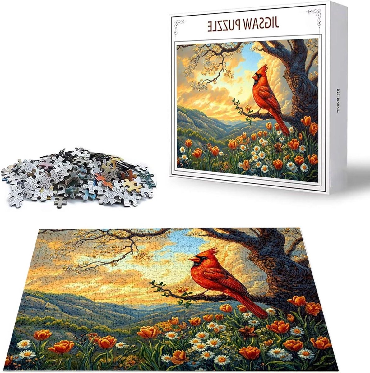 Houten Puzzel - Legpuzzel Volwassenen - Ontspanning Thuis - Genummerde Rug - 3000 Stukjes - Bloemen