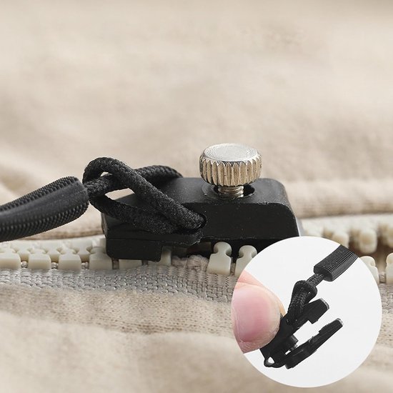 Rits reparatiekit - Ritsen vervangen - Kleding repareren - Universeel toepasbaar - 10 stuks - Metaal van Merkloos — afbeelding 5