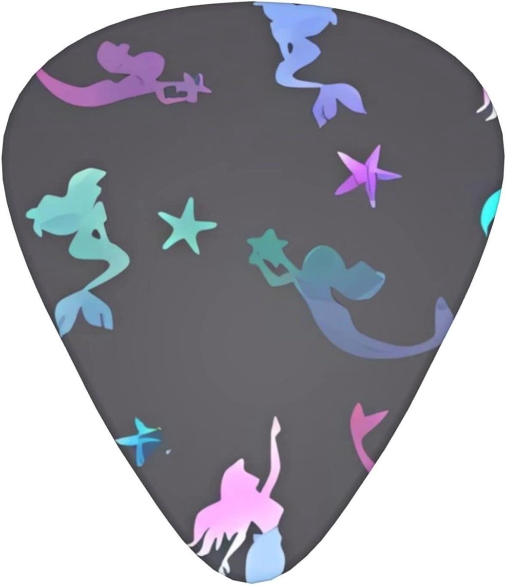 Gitaar Plectrums - Muziek Accessoires - Gitaar Spelen - Mermaid Vorm - 3 Diktes - Wit