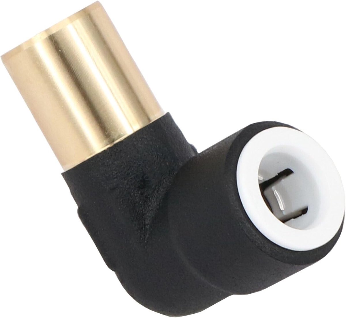 Radiator Klep Reducer - Verloop Elleboog - Verwarming Installatie - Push Fit Systeem - 15mm x 10mm - Zwart