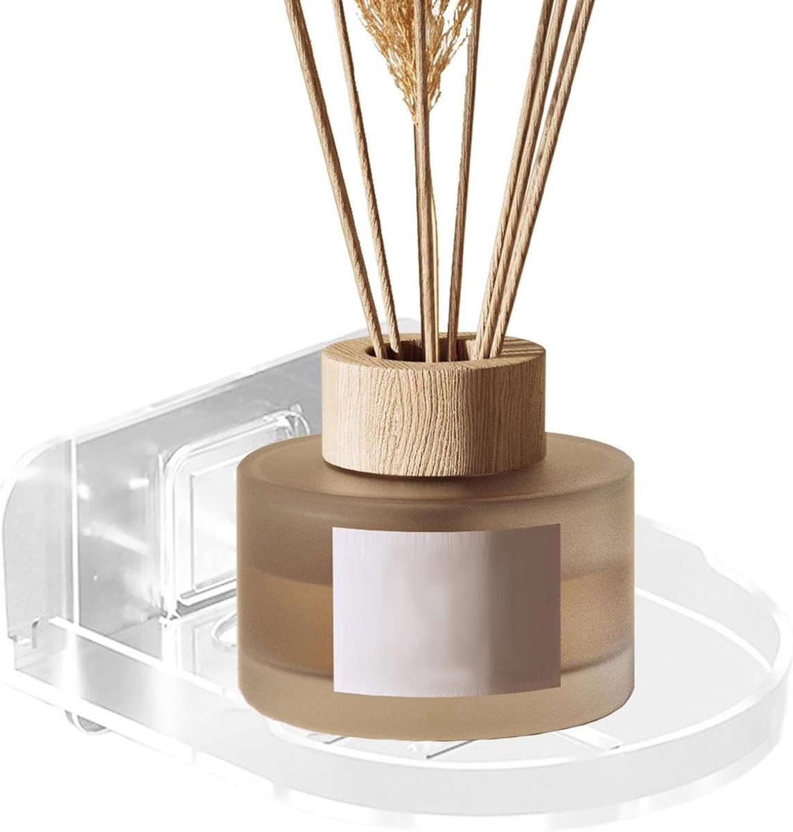Wandplank Camera - Babyfoon Houder - Veilige Opslag - Installatie Zonder Boren - Compact Formaat - Transparant