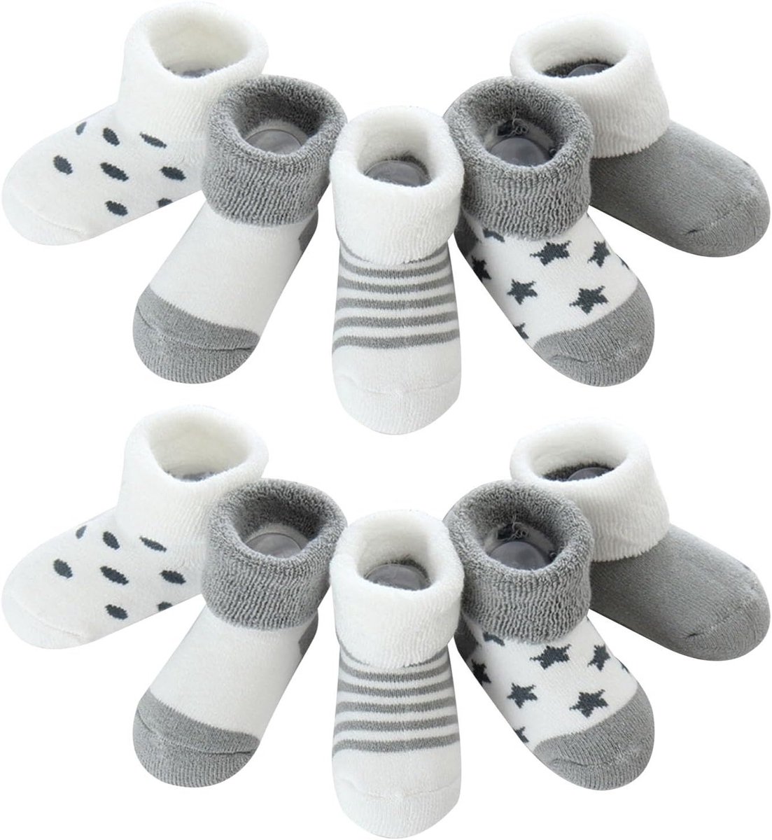Dikke thermosokken voor baby's en peuters, 5 paar, warm en comfortabel, ideaal voor de winter