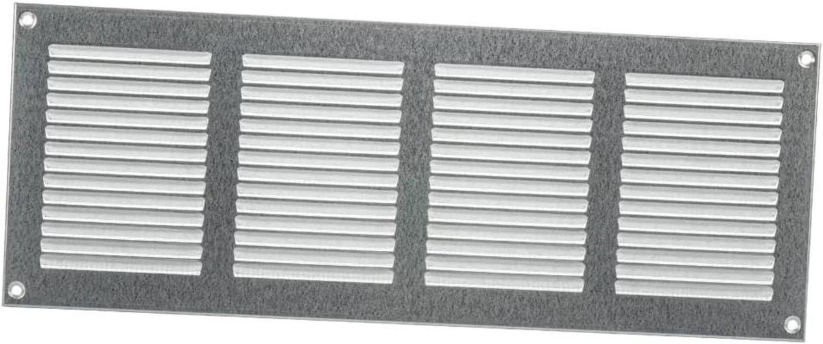 Ventilatierooster - Luchtuitlaat - Luchtcirculatie - Met insectenhor - 400x150mm - Verzinkt