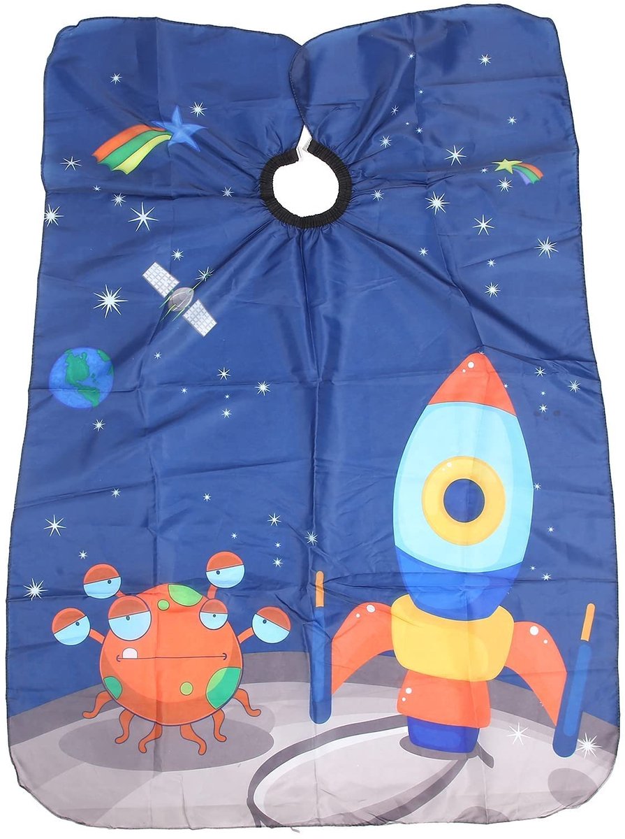 NTHProducts - Kinder Haarverzorgingscape - Waterdichte Kapperscape - Beschermt kleding - Cosmetische Haarcape - Leuk Cartoon Design - Geschikt voor ki