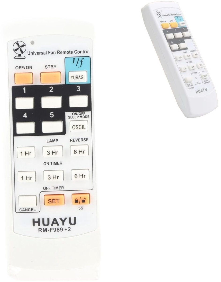Allecto - Universele Afstandsbediening - Ventilatorcontroller - Slijtvast en Duurzaam - Wit - Ideale Vervanging