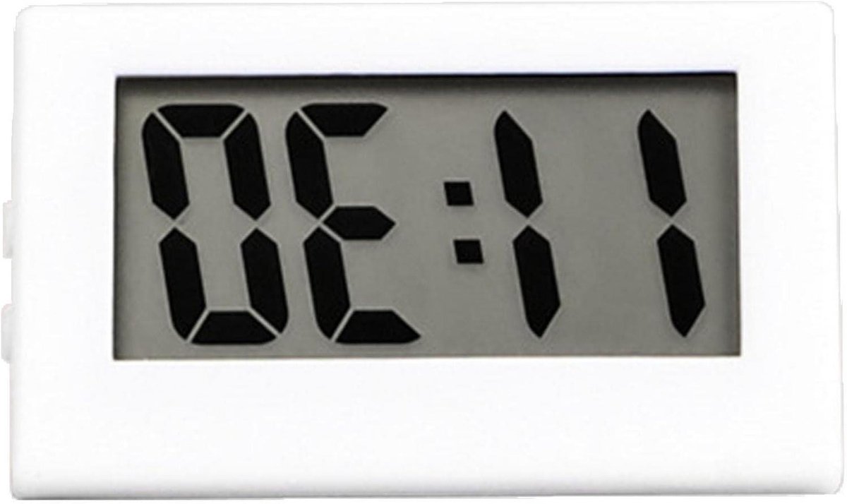 Digitale Klok - Stille Batterijklok - Studenten Leren - Projectie Alarm - Formaat 1 - Wit